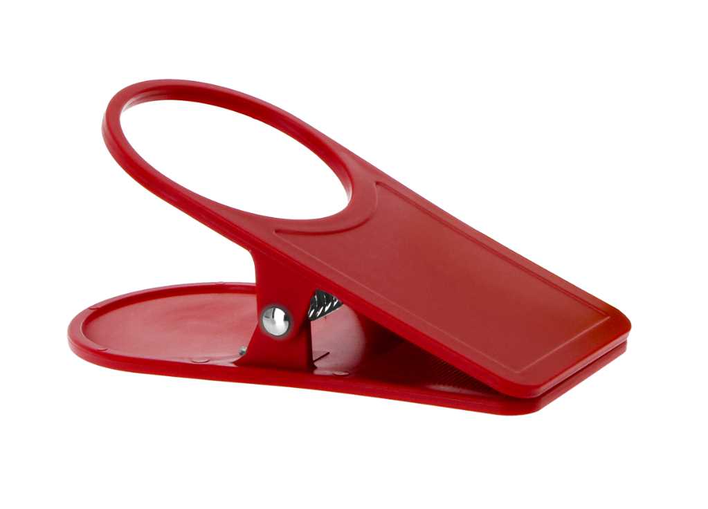 Gimex Tischclip rot für Tassen & Gläser