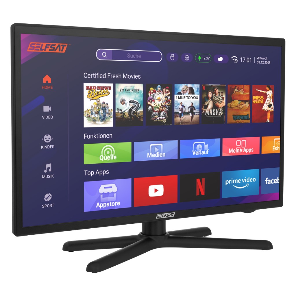 Selfsat Smart LED TV 55 cm 22" HD Tuner