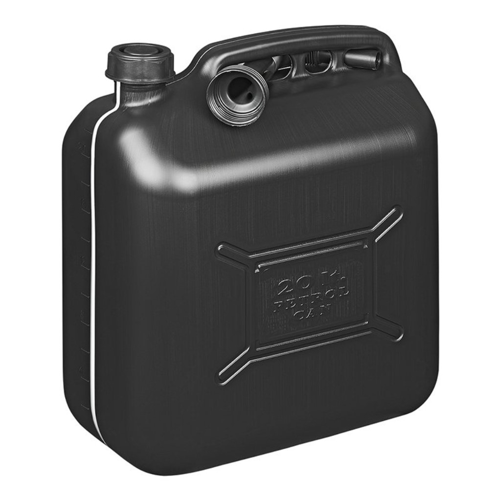 Pro Plus Benzinkanister aus Kunststoff 20 Liter schwarz