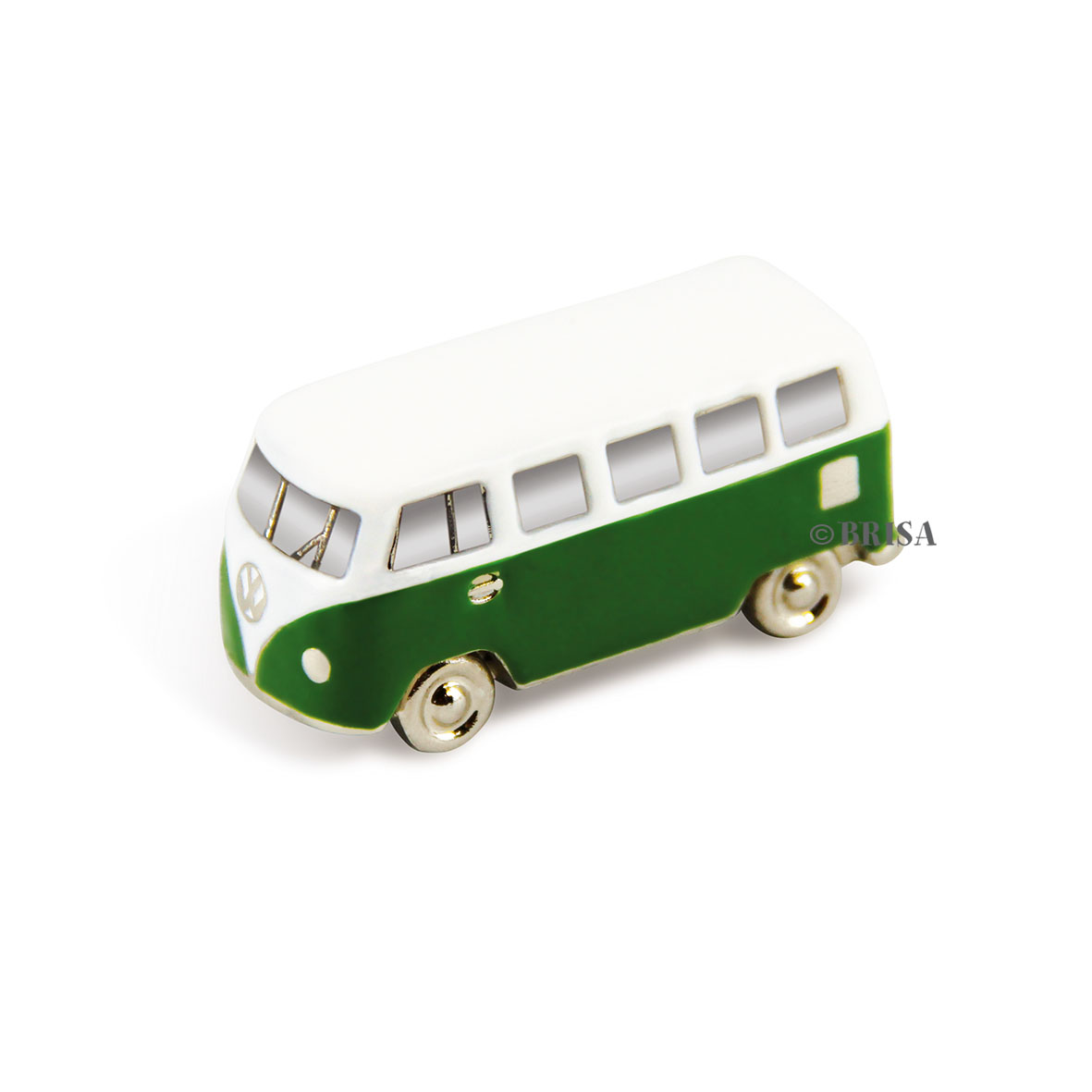 VW Bulli T1 3D Mini Modell mit Magnet grün