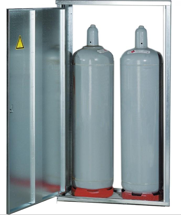 Gas-Flaschen-Schrank für 2 Gasflaschen 33 kg
