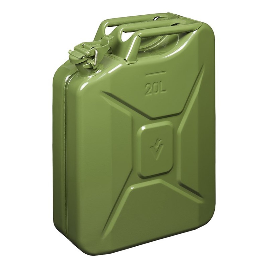 Pro Plus Benzinkanister aus Metall 20 Liter grün