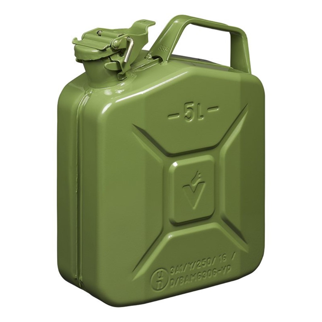 Pro Plus Benzinkanister aus Metall 5 Liter grün