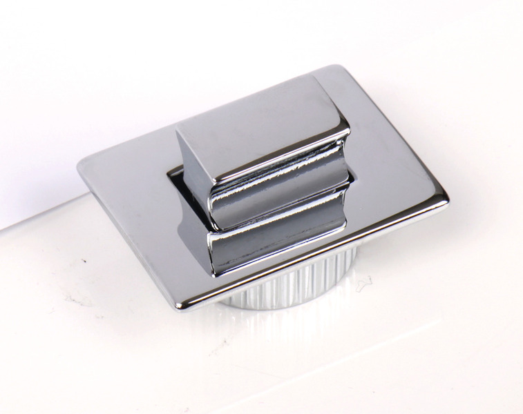 Push Lock rechteckig chrom Türstärke 14-16 mm
