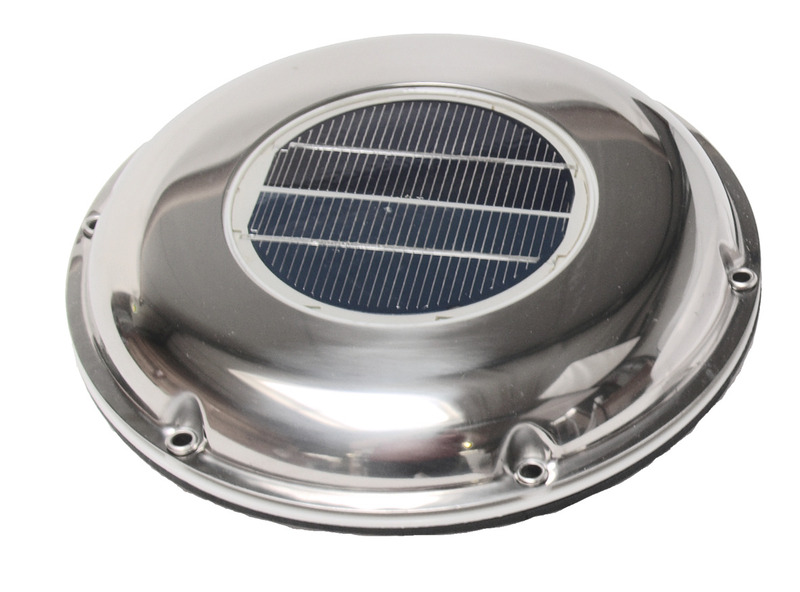 Solarventilator 215mm aus Edelstahl