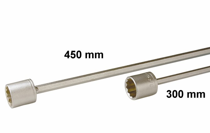 Adapter für Ausdrehstützen 300 mm Schlüsselweite 19 mm