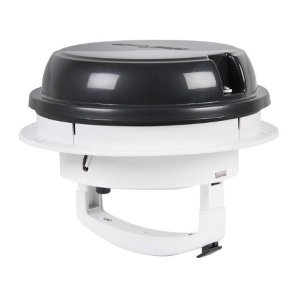 Maxxfan Dome Pilzlüfter 12V schwarz mit LED