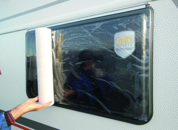 Hindermann Fensterschutzfolie für Wohnwagen