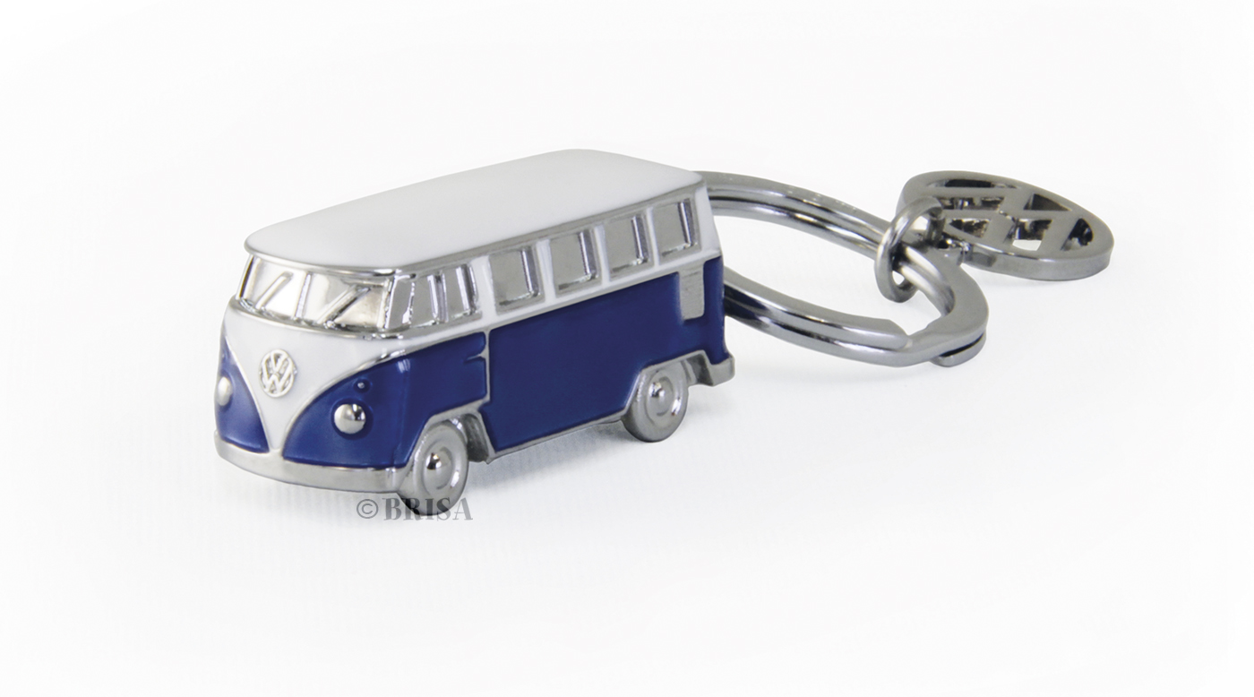 VW Bulli T1 3D Schlüsselanhänger blau