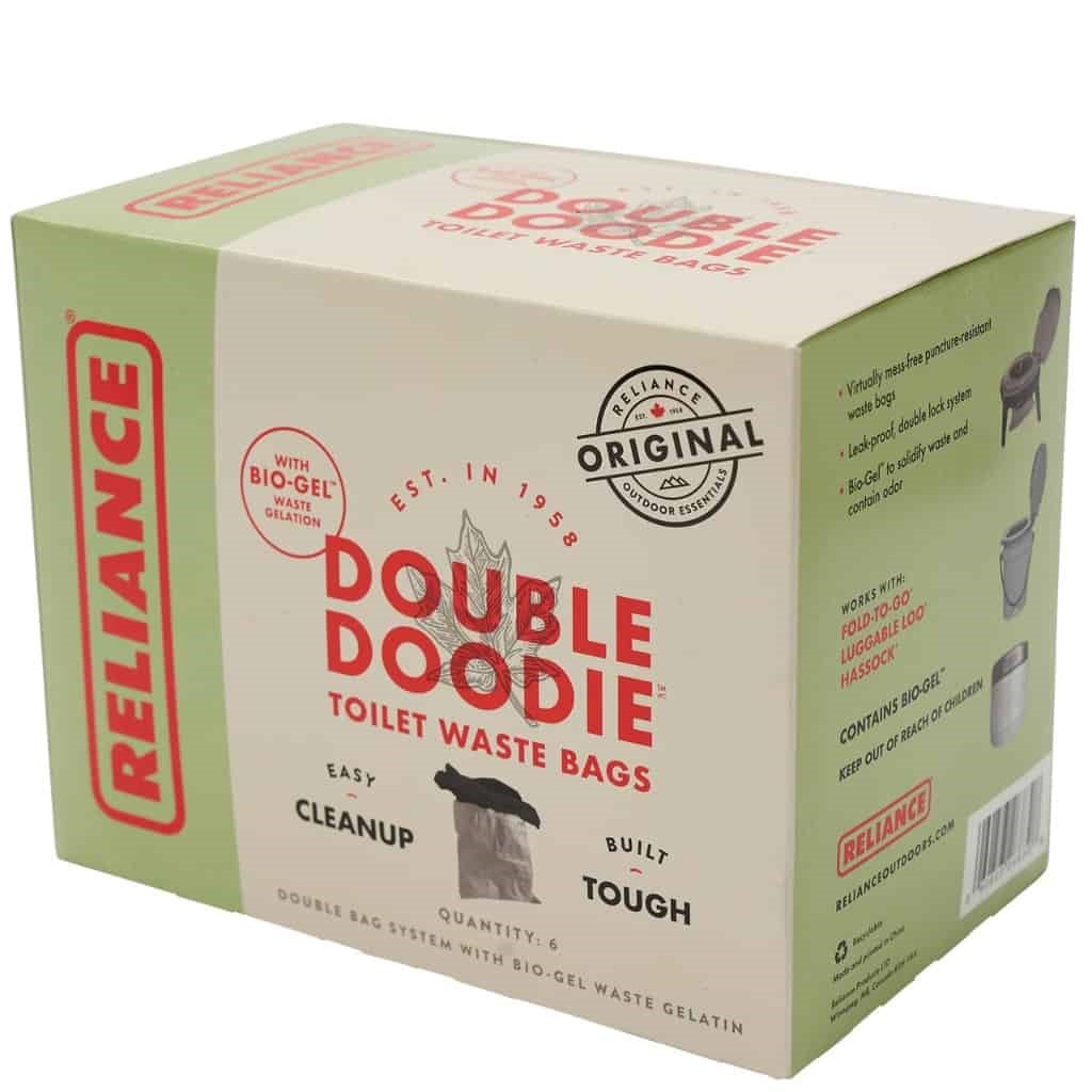 Reliance WC-Beutel Double Doodie mit Bio-Gel 6er Set