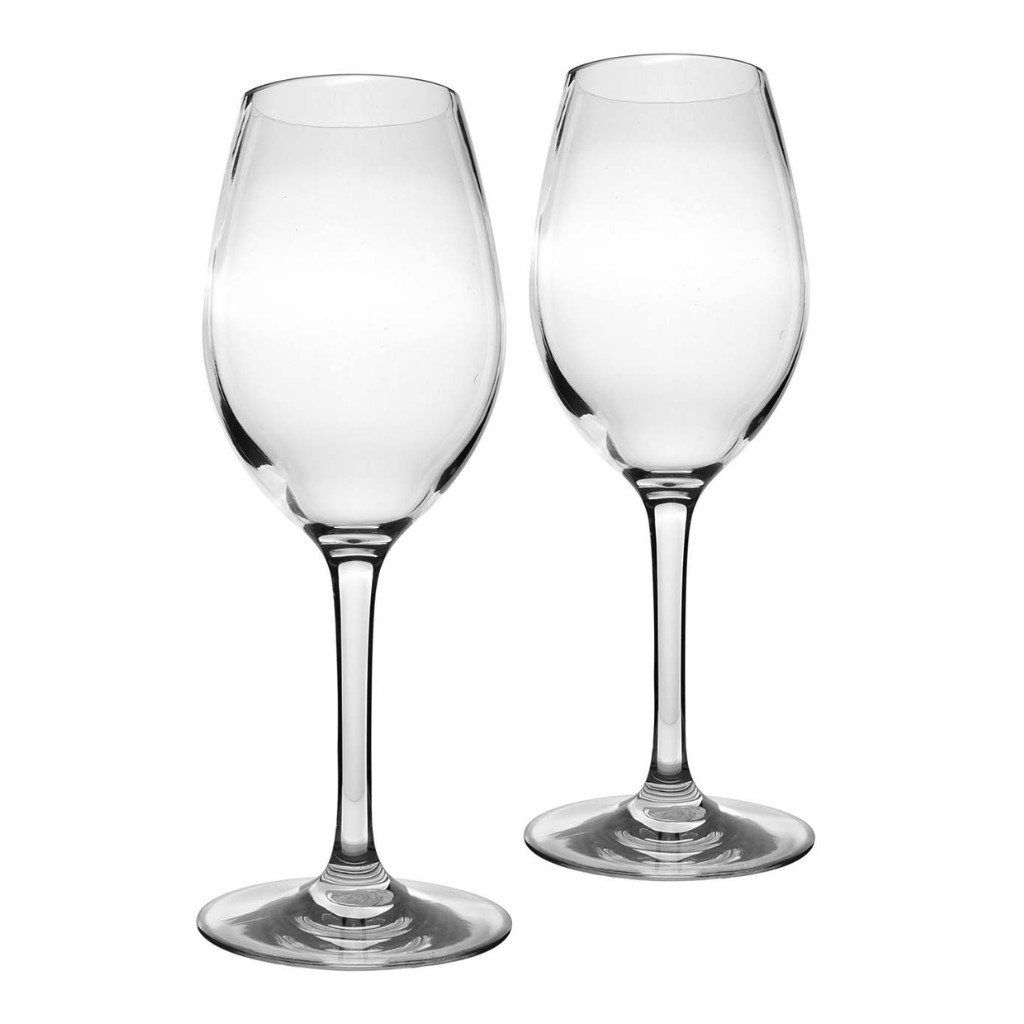 Weinglas aus Polycarbonat mit Anti-Rutsch Silikonring 2 Stück