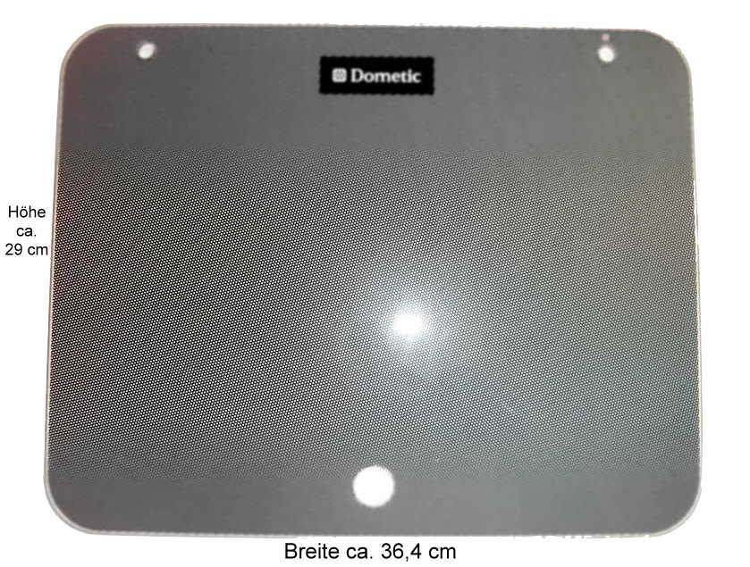 Glasabdeckung Punktmuster schwarz für Cramer-Spülbecken EK 2000 29 x 36,5 cm