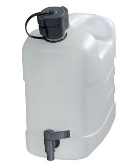 Wasserkanister 10 Liter mit Ablasshahn und Auslaufrohr
