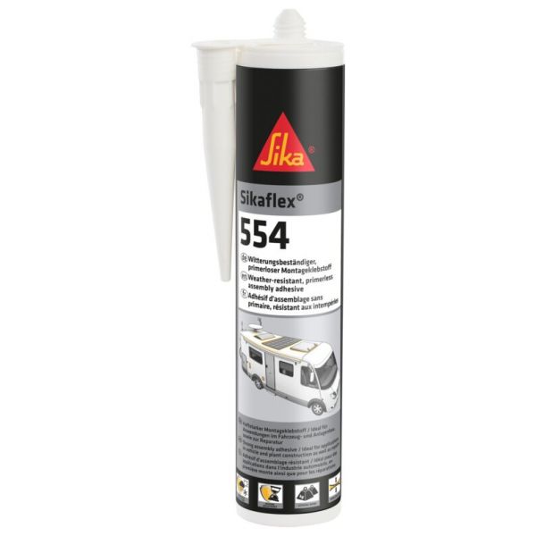 Sikaflex® 554 Montageklebstoff Kartusche 300 ml Weiß