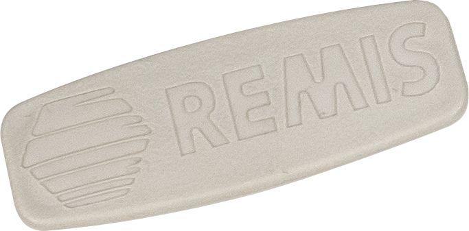 Abdeckkappe REMIS-Logo beige für Remifront IV