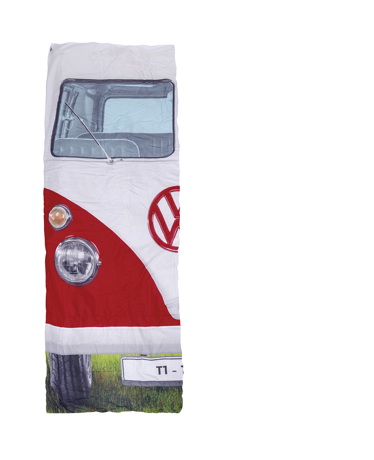 VW Bus T1 Einzelschlafsack 180 x 75cm rot