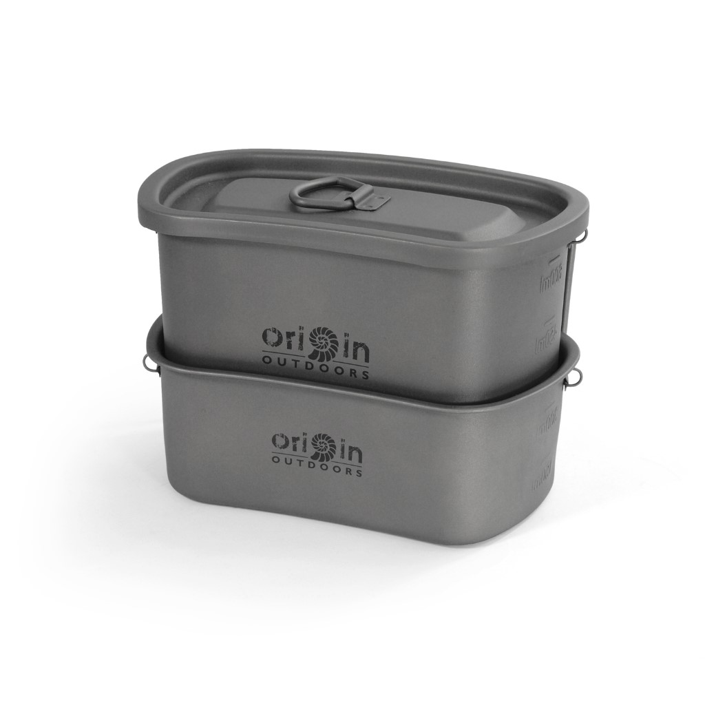 Origin Outdoors Titan Camping-Topfset 750 ml und 400 ml