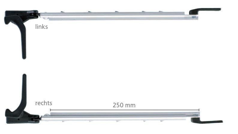 Polyplastic Polyfix Fenster Rohraussteller rechts 300 mm