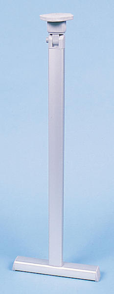 Klapptischfuß Silber mit T-Fuß Höhe 720 mm Gelenk oben