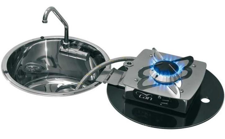 Can LC1701 Klappbare Kocher-Spülen-Kombination