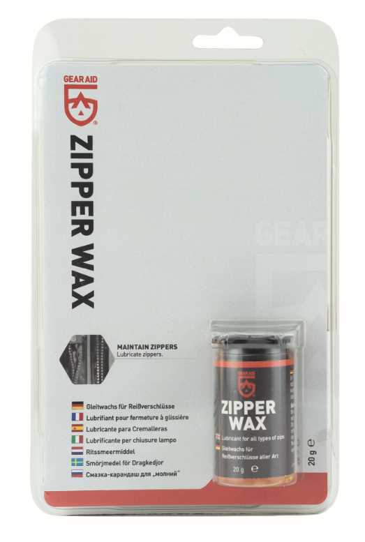 GearAid Zipper Wax 20 g Reissverschluß Pflege