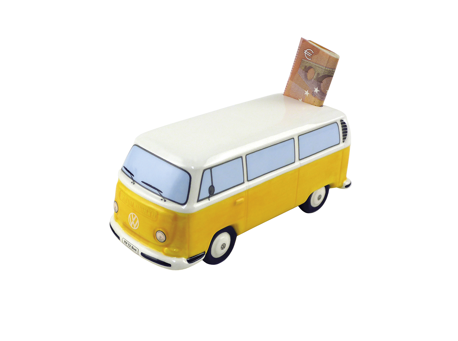 Brisa VW T2 Bus Spardose Moneybank - Yellow - Boxed