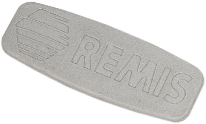 Abdeckkappe REMIS-Logo hellgrau für Remifront IV